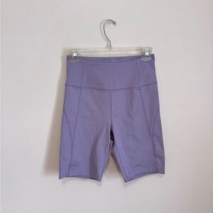 Girlfriend Collective Lavender Lilac Purple Biker Shorts | Size M - Women’s